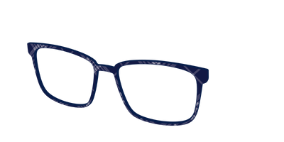 The Navy Twill Plaid - Angle Top Thumbnail - Pair Eyewear