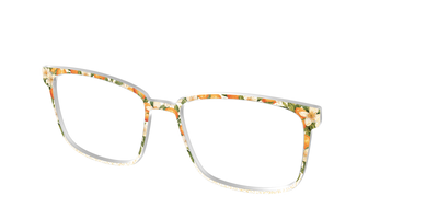The Orange Blossom Glitter Crystal - Angle Top Thumbnail - Pair Eyewear