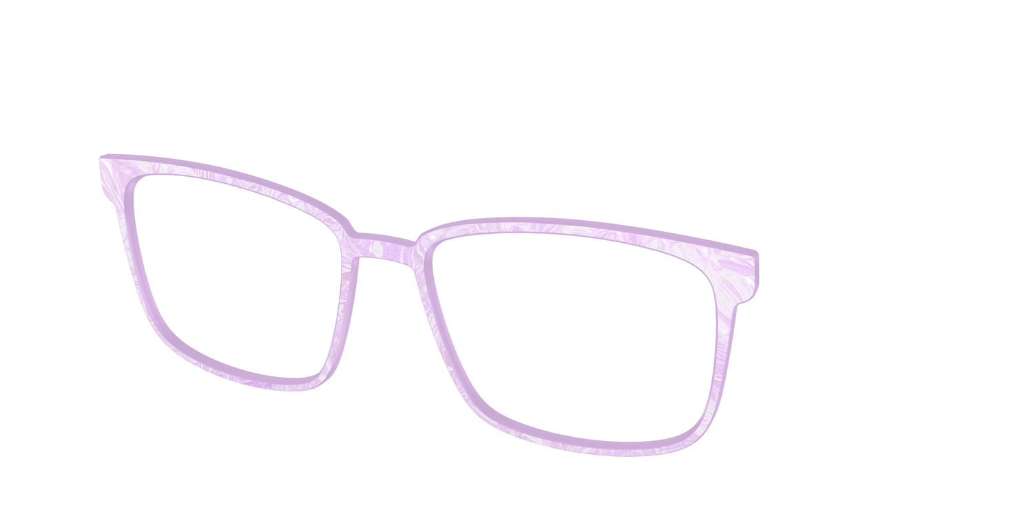 The Pale Iris Pearl Marble - Angle Top Image - Pair Eyewear
