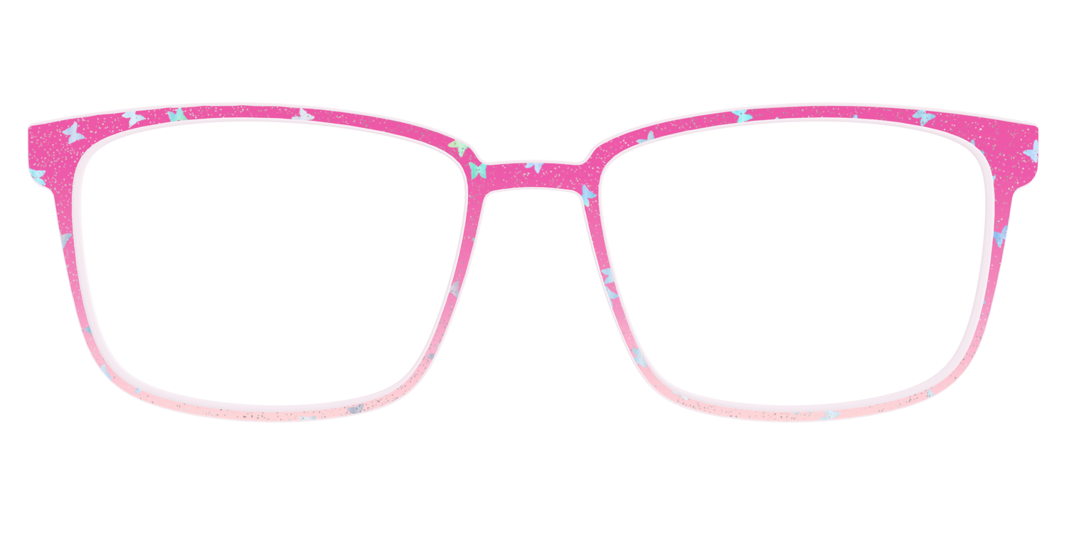 The Pink Butterfly Sparkle Crystal - Front Top Image - Pair Eyewear