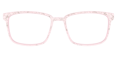 The Pink Shimmer Petals with Silver Foil - Front Top Thumbnail - Pair Eyewear