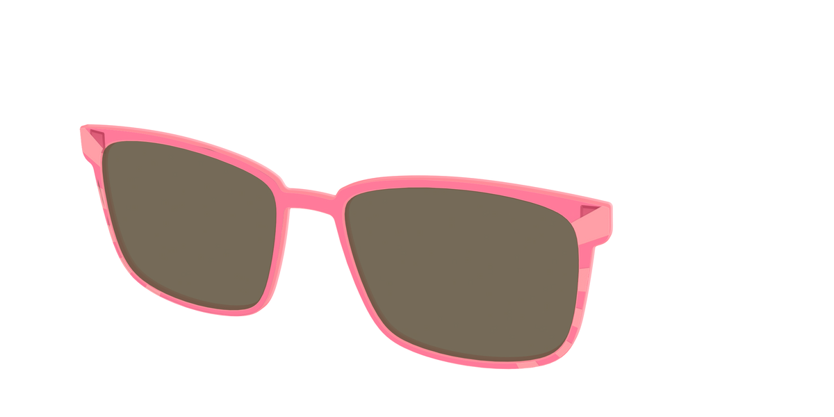 The Polarized Fruit Punch Sunburst Sun Top - Angle Top Image - Pair Eyewear