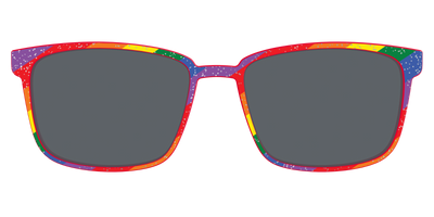The Polarized Traditional Pride Flag Glitter Sun Top - Front Top Thumbnail - Pair Eyewear