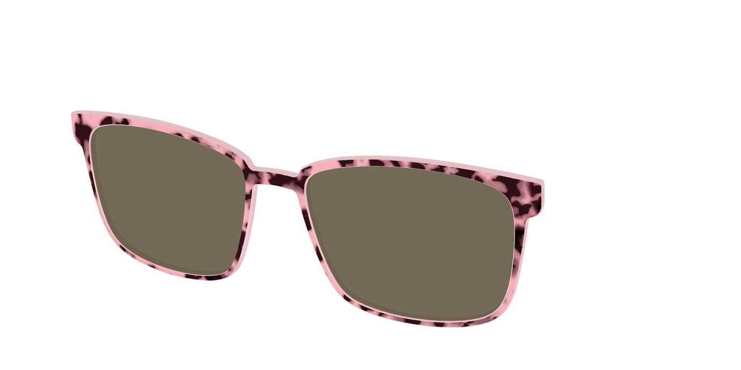 The Polarized True Love Tort Sun Top - Angle Top Image - Pair Eyewear