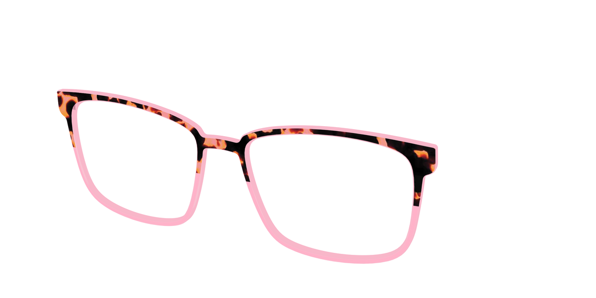 The Punch Tortoise Crystal Split - Angle Top Image - Pair Eyewear