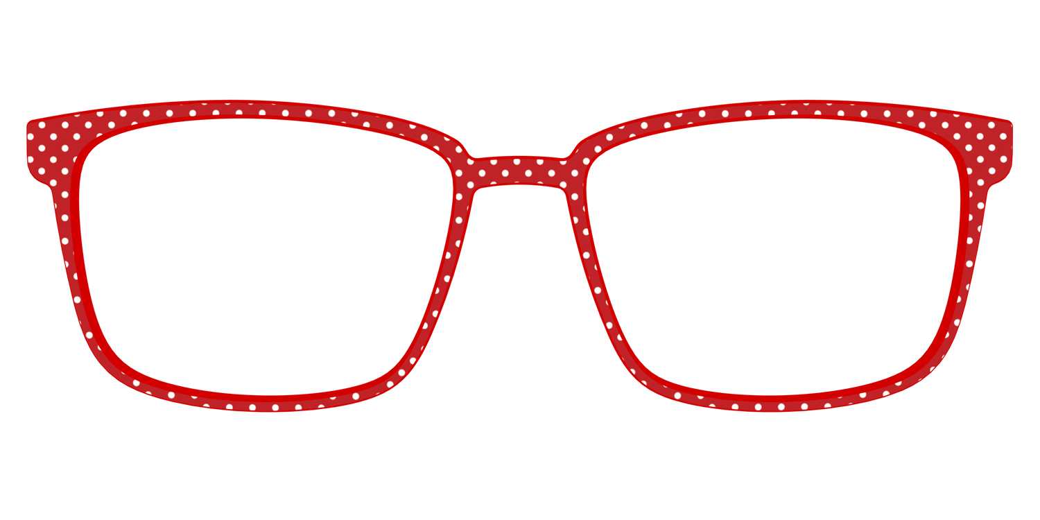 The Ruby Pin Dot - Front Top Image - Pair Eyewear