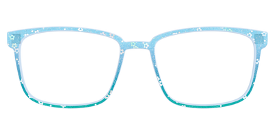 The Sky Blue Crystal with Daisy Glitter - Front Top Thumbnail - Pair Eyewear