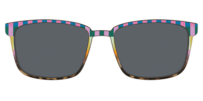 The Polarized Summer Stripes Tortoise Sun Top - Front Top Thumbnail - Pair Eyewear