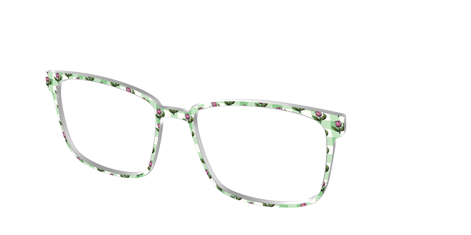 The Tulip Gingham - Angle Top Image - Pair Eyewear