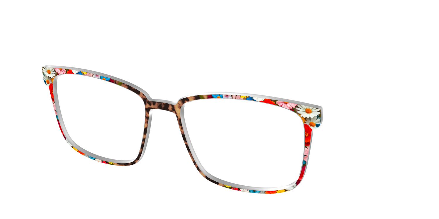 The Wildflower Tortoise - Angle Top Image - Pair Eyewear