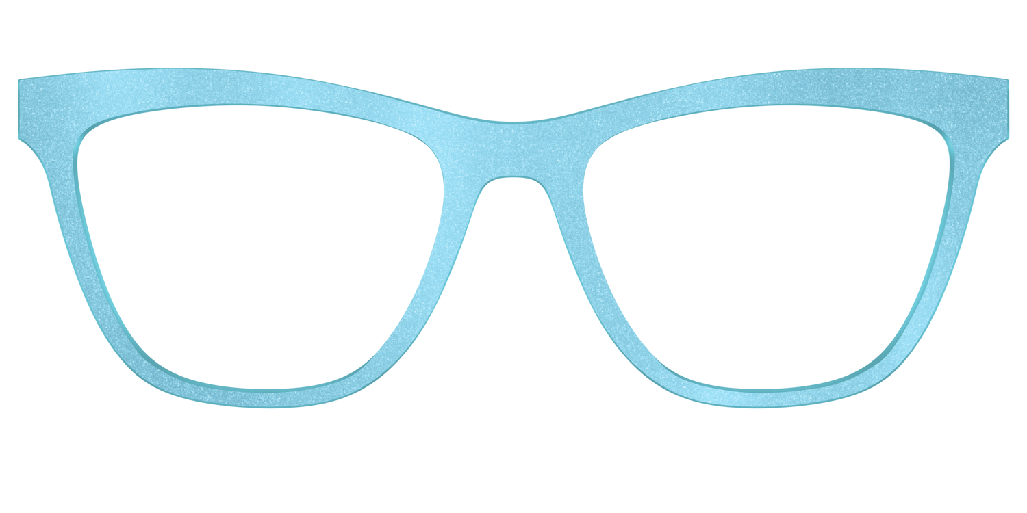 The Aqua Shimmer - Front Top Image - Pair Eyewear
