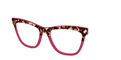 The Auburn Tortoise Crystal Split - Angle Top Thumbnail - Pair Eyewear
