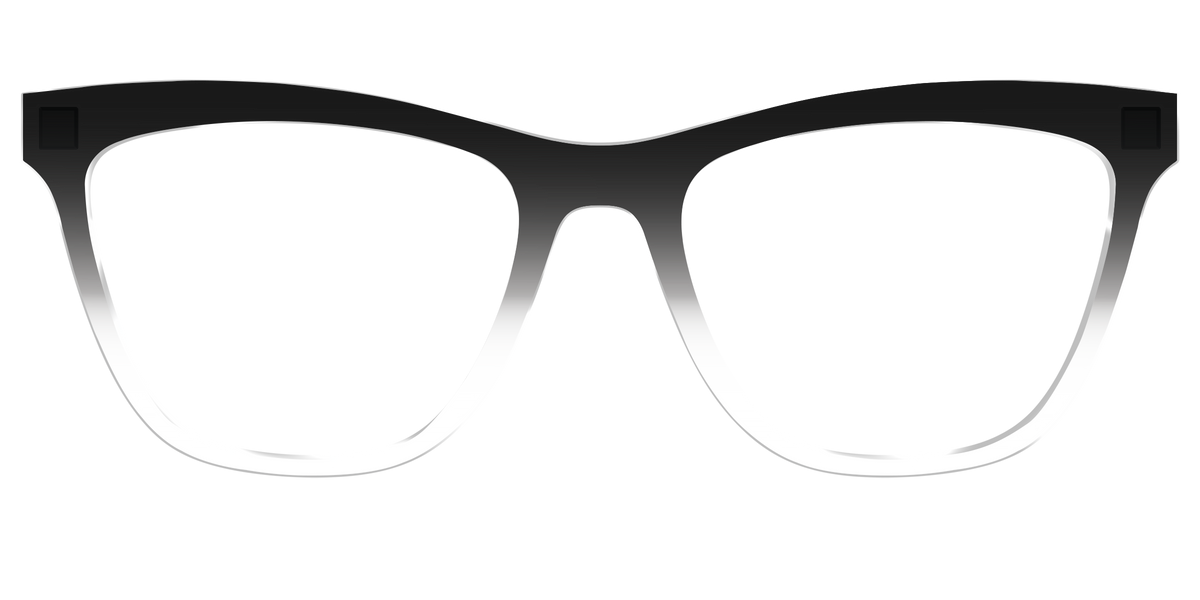 The Black Gradient Crystal - Front Top Image - Pair Eyewear