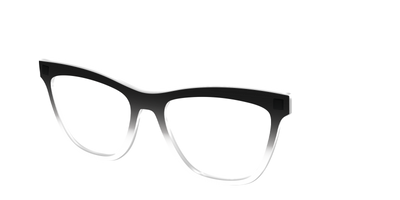 The Black Gradient Crystal - Angle Top Thumbnail - Pair Eyewear