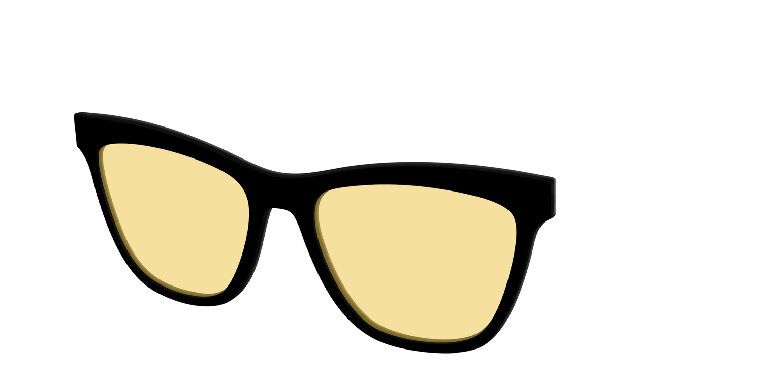 The Black with Driving Lens - Angle Top Image - Pair Eyewear