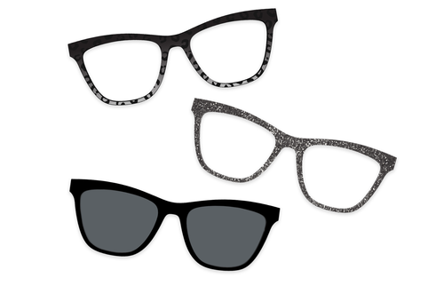 Black Gold Metal - Set - Pair Eyewear