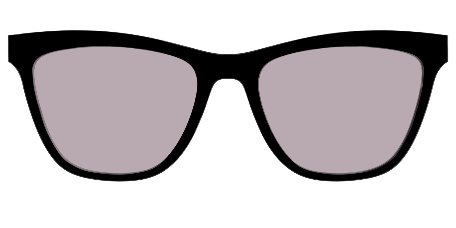 The Black with Gray Gaming Lens - Front Top Image - Pair Eyewear