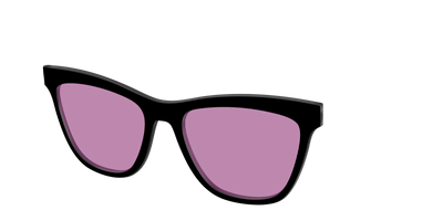 The Black with Pink Racquet Sport Lens - Angle Top Thumbnail - Pair Eyewear