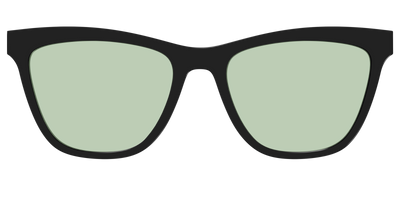 The Black With Sage Green Lens - Front Top Thumbnail - Pair Eyewear
