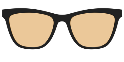 The Black With Umber Brown Lens - Front Top Thumbnail - Pair Eyewear