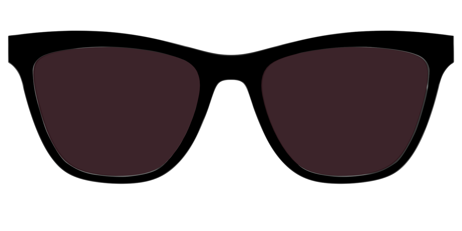 The Black with Water Lens - Front Top Image - Pair Eyewear