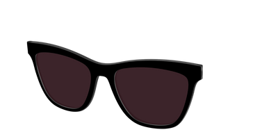 The Black with Water Lens - Angle Top Thumbnail - Pair Eyewear
