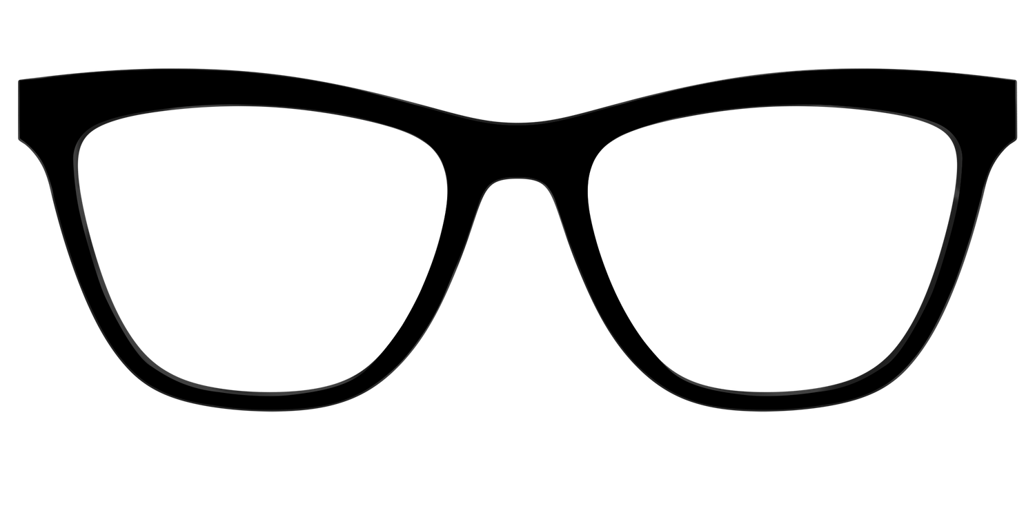 The Black - Front Top Image - Pair Eyewear