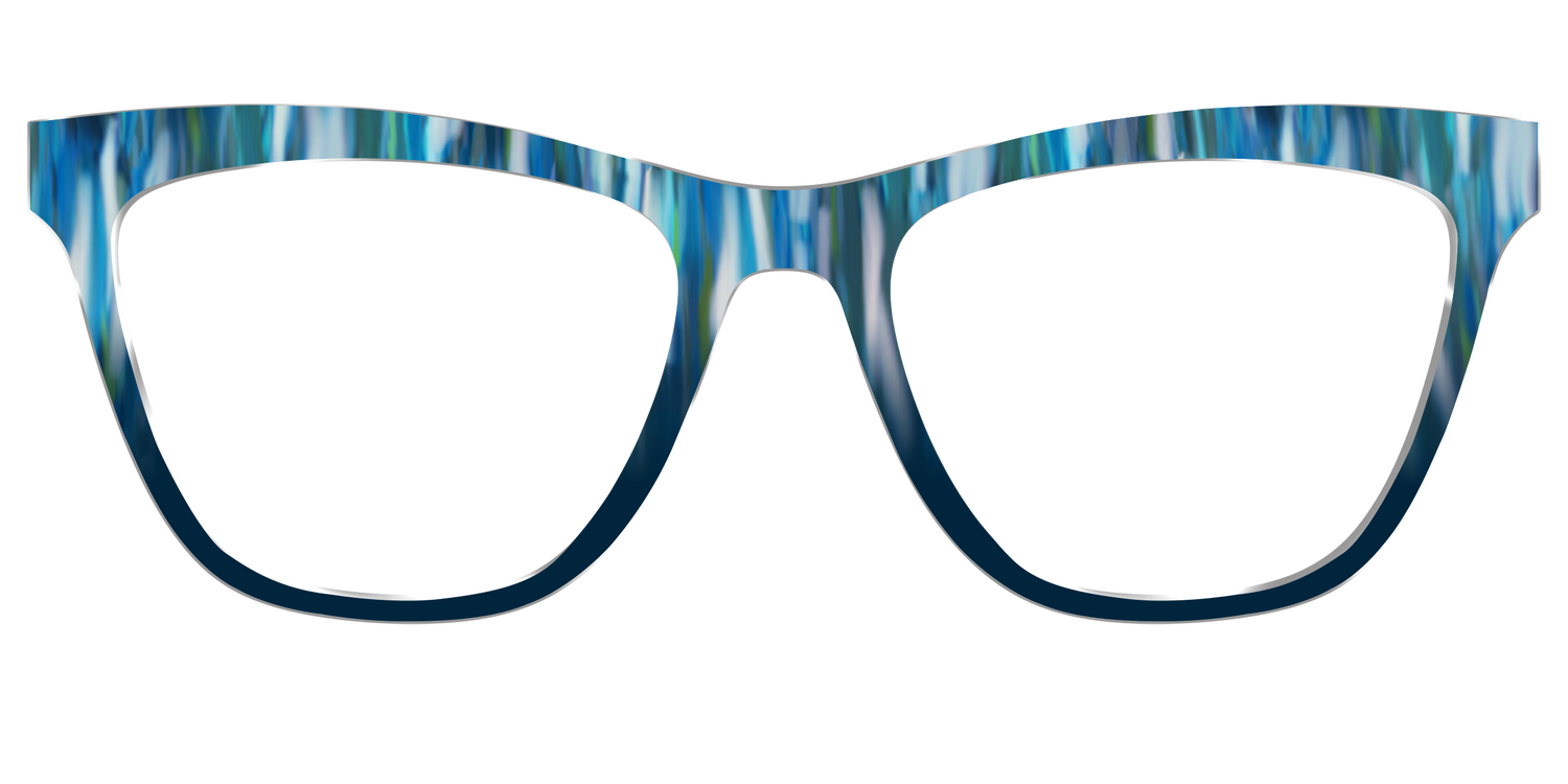 The Blueberry Brushstrokes - Front Top Image - Pair Eyewear