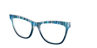 The Blueberry Brushstrokes - Angle Top Thumbnail - Pair Eyewear