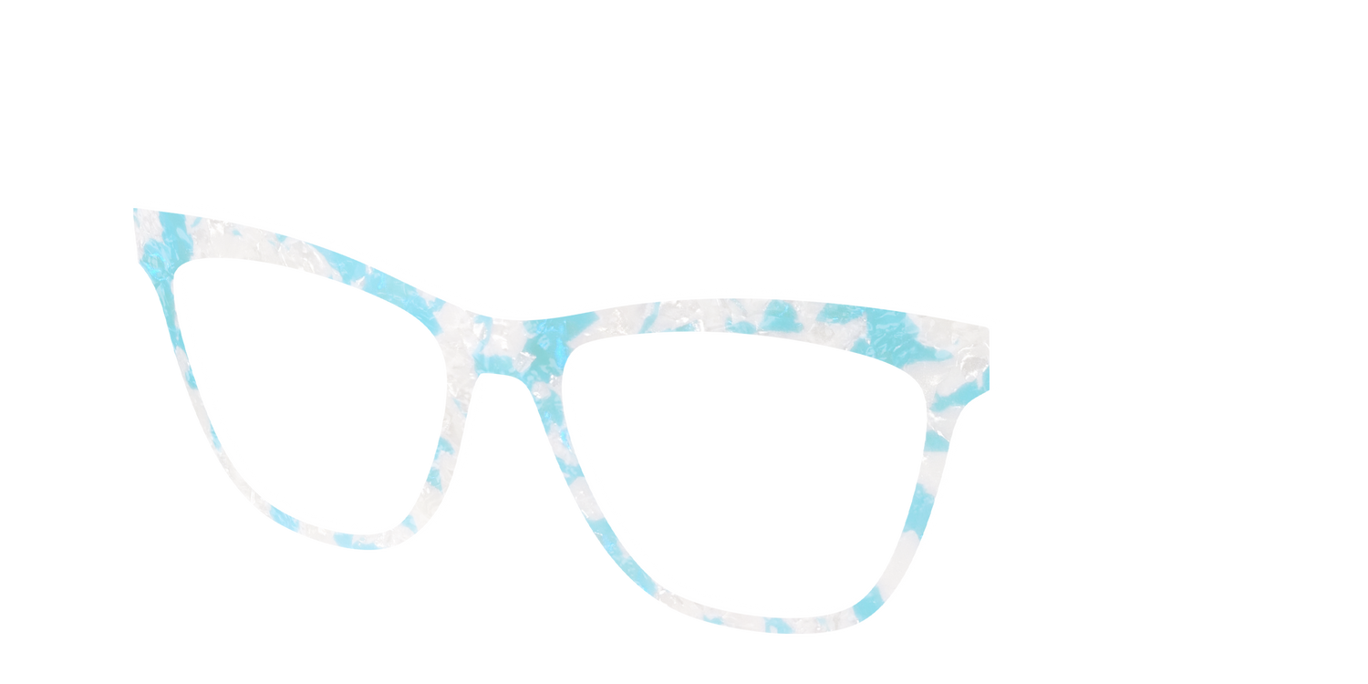 The Blue Sky Pearl Tortoise - Angle Top Image - Pair Eyewear