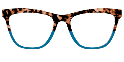 The Bondi Blue Tortoise Split - Front Top Thumbnail - Pair Eyewear