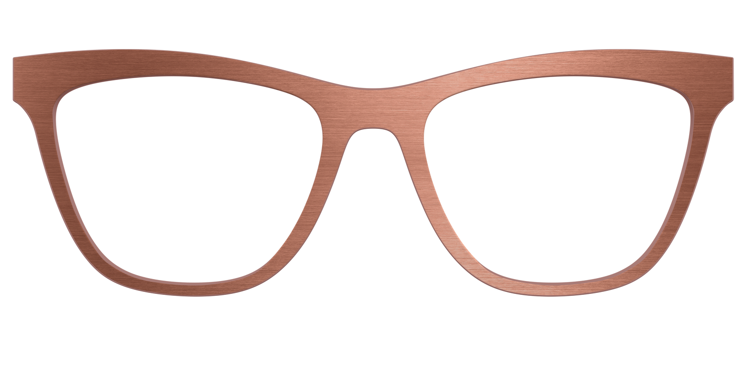 The Brushed Champagne - Front Top Image - Pair Eyewear