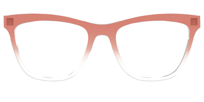The Burnt Orange Gradient Crystal - Front Top Thumbnail - Pair Eyewear