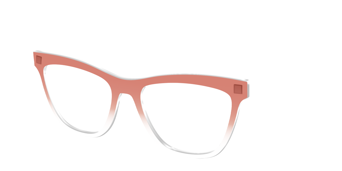 The Burnt Orange Gradient Crystal - Angle Top Image - Pair Eyewear