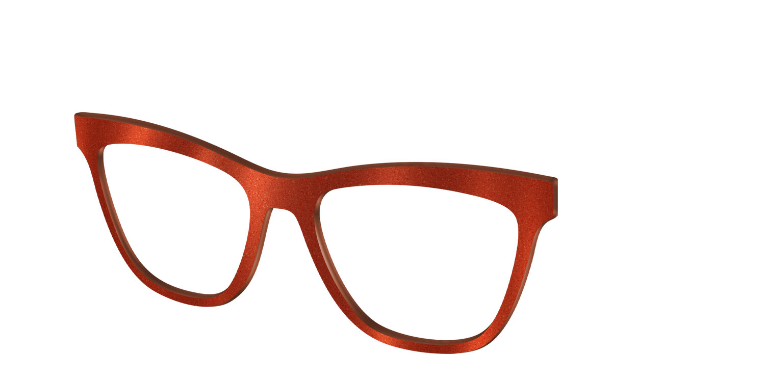 The Burnt Orange Shimmer - Angle Top Image - Pair Eyewear