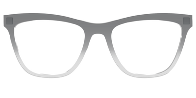 The Charcoal to Light Gray Gradient Crystal - Front Top Thumbnail - Pair Eyewear