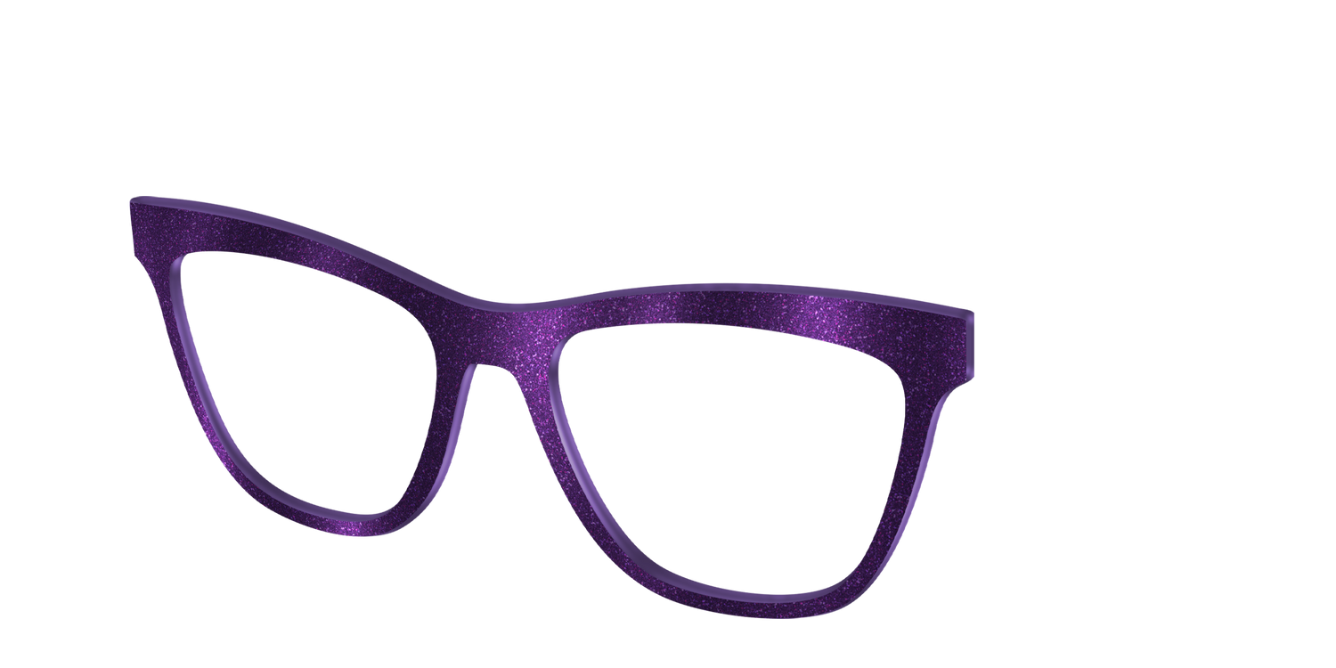 The Deep Purple Shimmer - Angle Top Image - Pair Eyewear