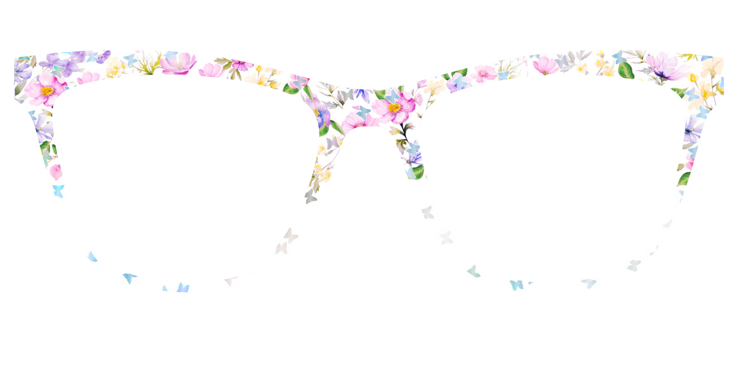 The Delicate Flower Crown with Butterfly Glitter - Front Top Image - Pair Eyewear