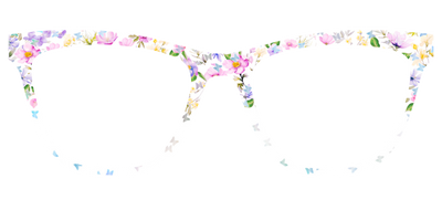 The Delicate Flower Crown with Butterfly Glitter - Front Top Thumbnail - Pair Eyewear