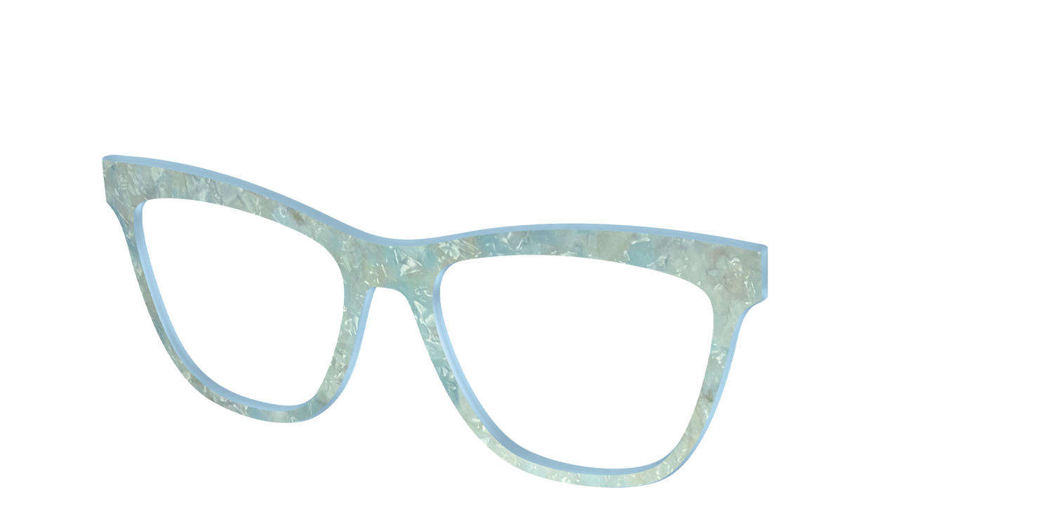 The Ethereal Pearl - Angle Top Image - Pair Eyewear
