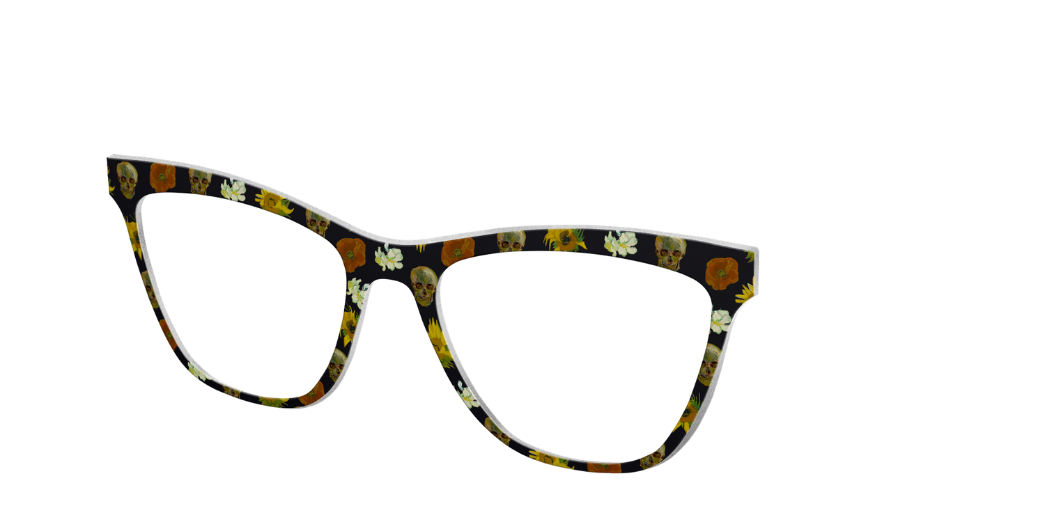 The Floral Skulls - Angle Top Image - Pair Eyewear