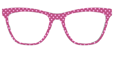 The Fuchsia Polka Dots - Front Top Thumbnail - Pair Eyewear