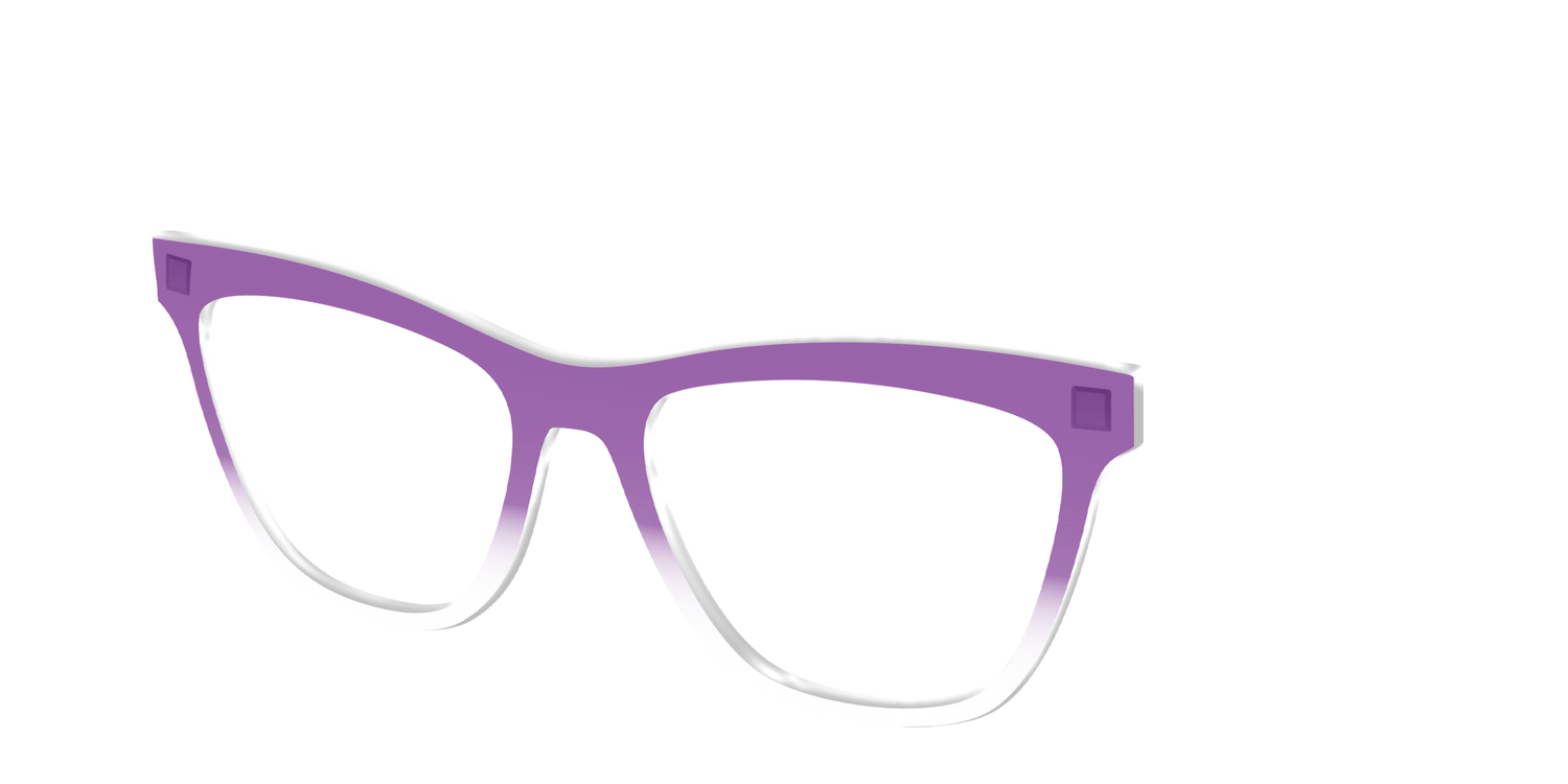 The Grape Gradient Crystal - Angle Top Image - Pair Eyewear