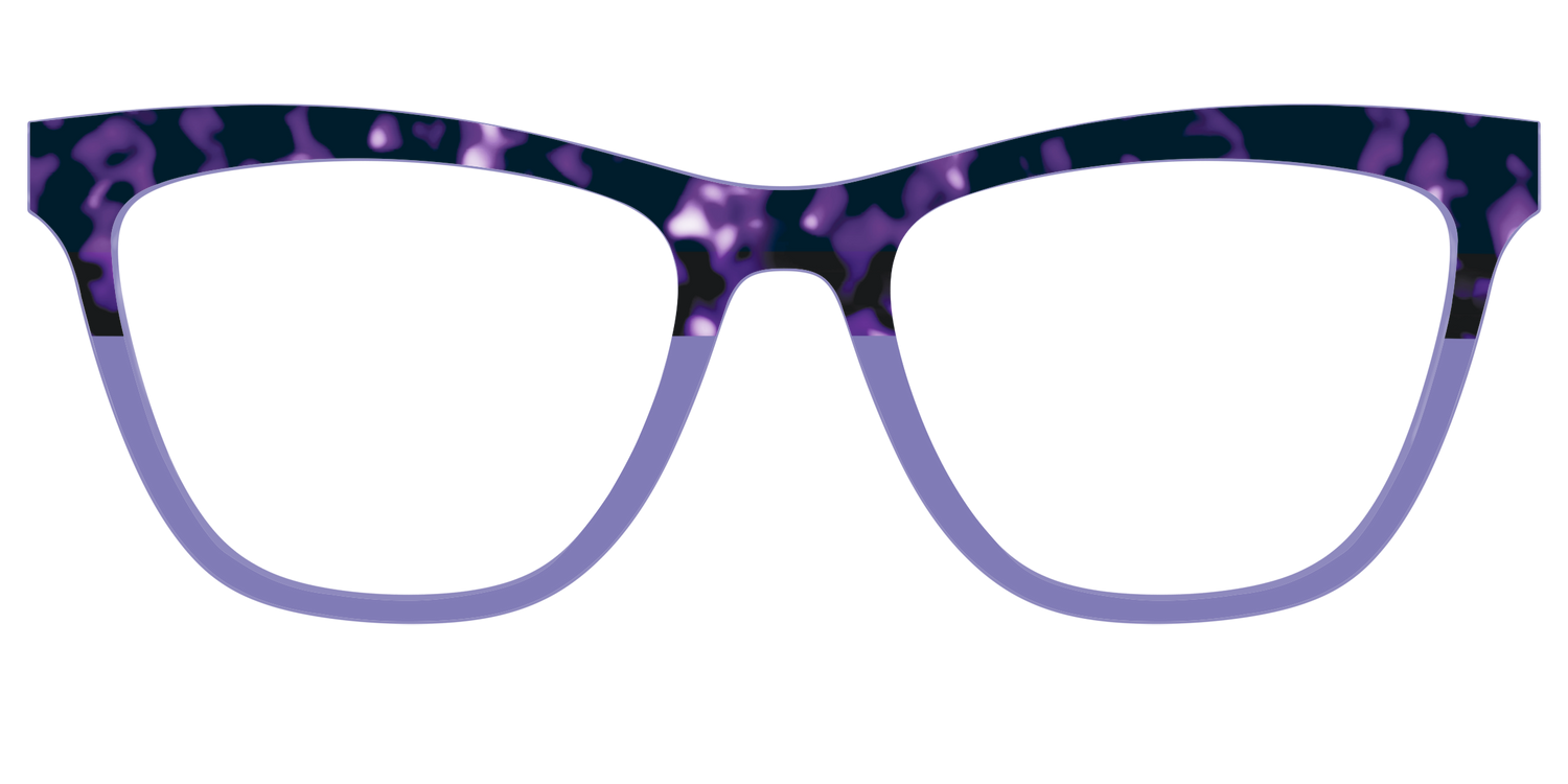 The Iris Tortoise Crystal Split - Front Top Image - Pair Eyewear