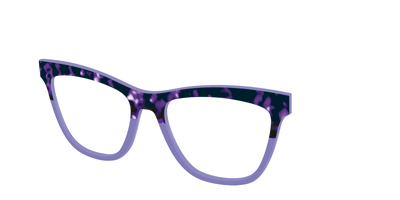 The Iris Tortoise Crystal Split - Angle Top Thumbnail - Pair Eyewear
