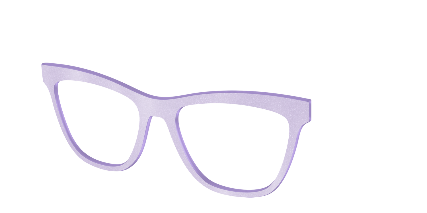 The Lavender Shimmer - Angle Top Image - Pair Eyewear