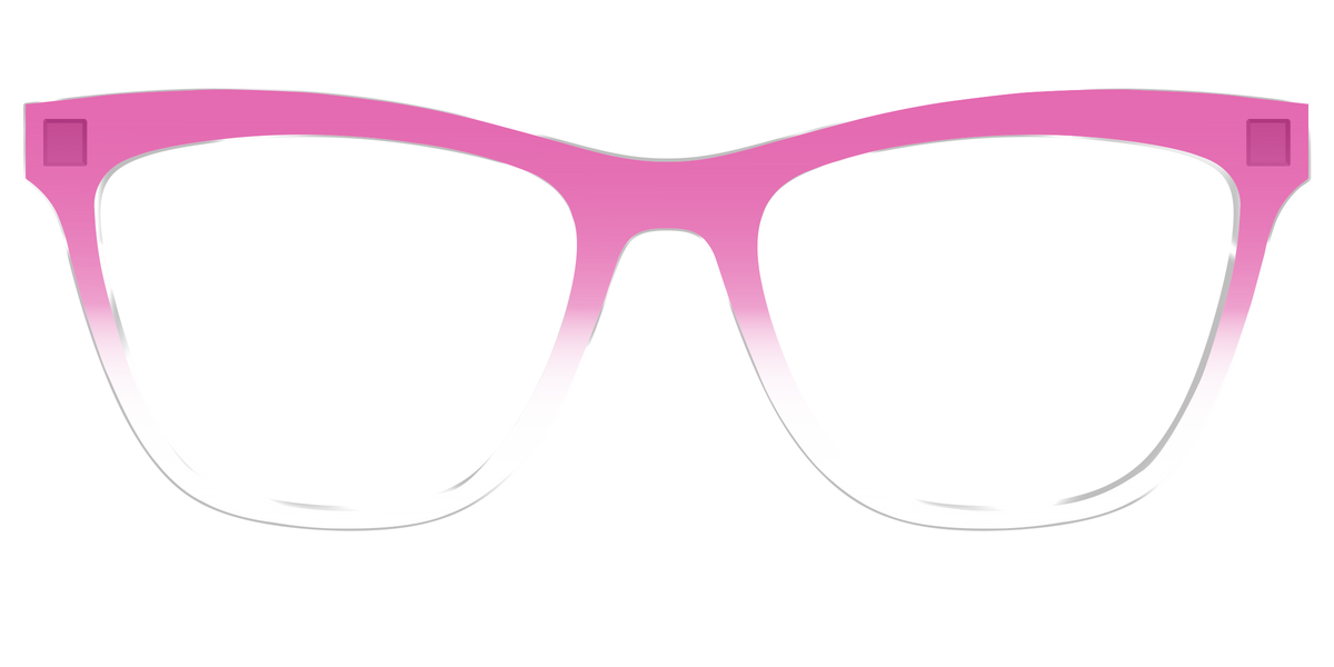 The Magenta Gradient Crystal - Front Top Image - Pair Eyewear