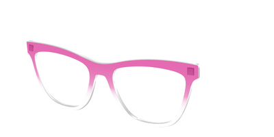 The Magenta Gradient Crystal - Angle Top Thumbnail - Pair Eyewear