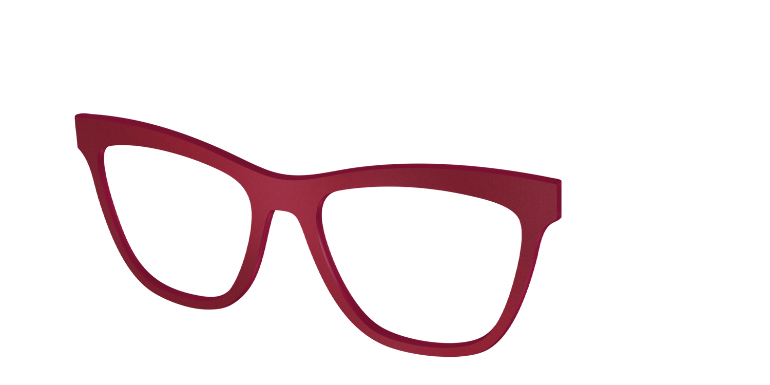 The Matte Burgundy - Angle Top Image - Pair Eyewear