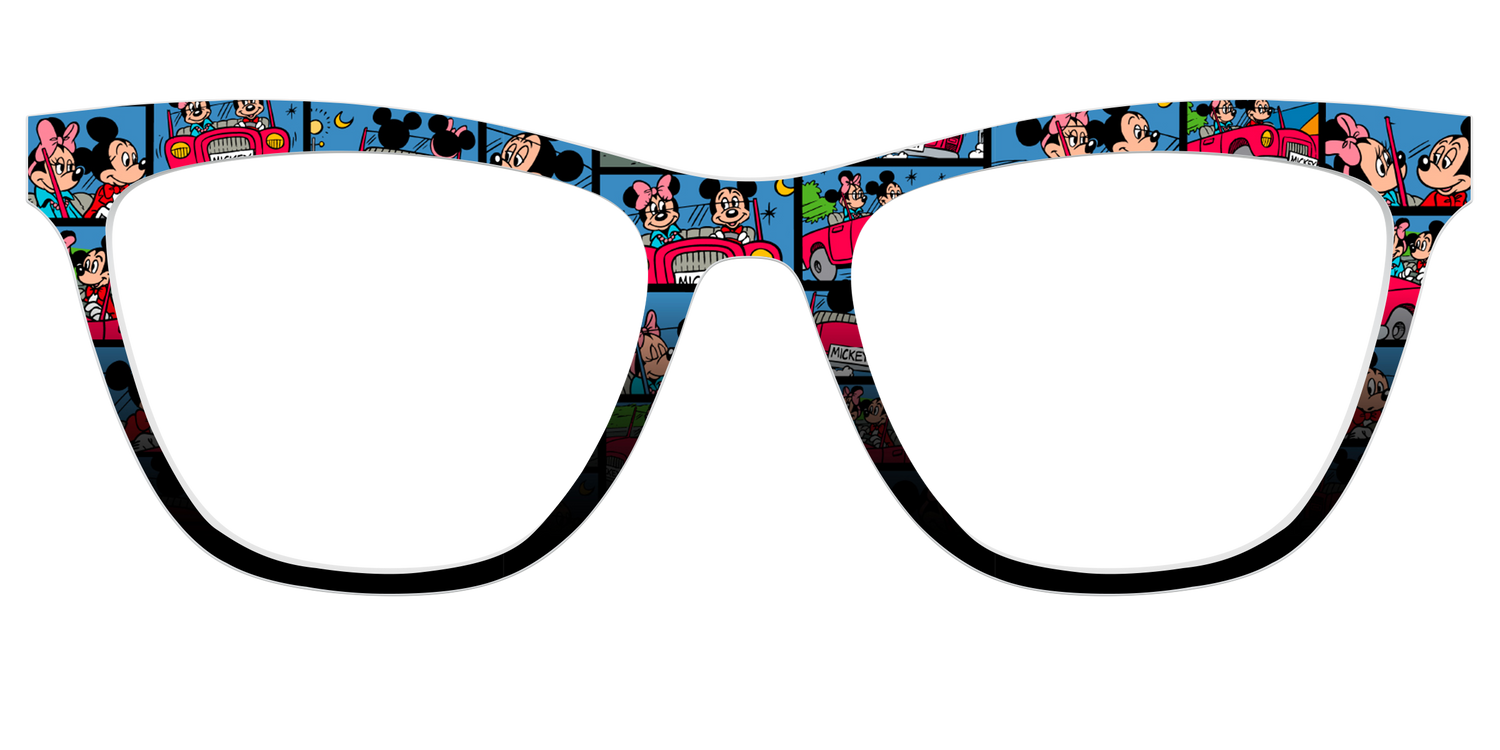 The Mickey & Minnie Comic Split - Front Top Image - Pair Eyewear